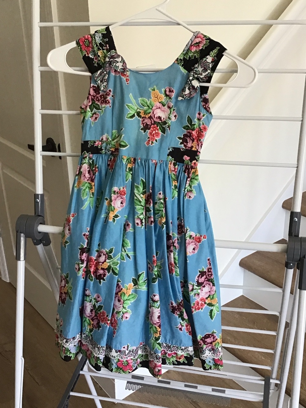 Vintage Mousefeathers girls' floral dress